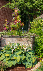 Planter with annuals