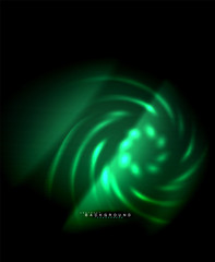 Neon glowing techno lines, hi-tech futuristic abstract background template with square shapes