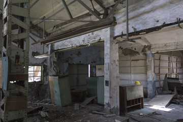Ruins of buildings,  abandoned Factory