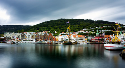 Fototapeta na wymiar Urban landscape in Norway,Bergen