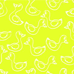 vector illustration duck pattern