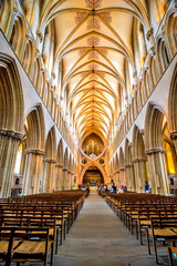 Obraz premium Wells Cathedral, Somerset, England, UK