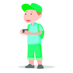  векторная иллюстрация турист