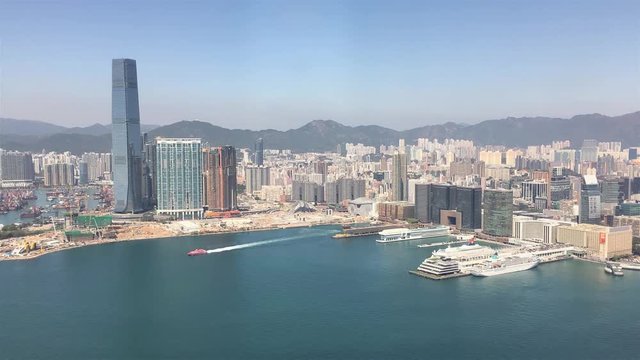 Hong Kong Skyline mit ICC - Timelapse 1