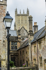Fototapeta na wymiar Wells Cathedral, Somerset, England, UK (Choir Dwellings)