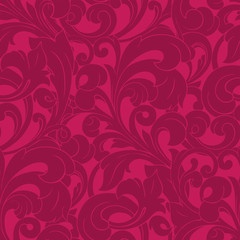 Elegance seamless leaves pattern