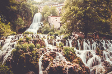 beautiful array of waterfalls