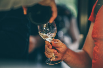 Champagne and wine tasting