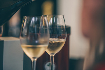 Champagne and wine tasting