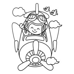 Little boy want to be a pilot