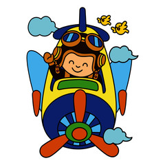 Little boy want to be a pilot