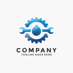 Fototapeta premium Plumbing logo design