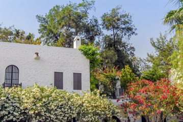 Bodrum, Turkey, 31 May 2010: White Bodrum Houses