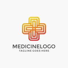 Fototapeta premium Health, medicine, pharmacy logo