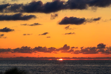Golden sunset over the Black Sea