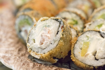 rolls de sushi