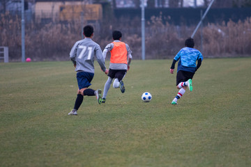 Obraz premium Azione di gioco, torneo di calcio a undici