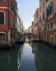 Fototapeta na wymiar View on the canal in Venice 