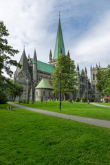 Fototapeta na wymiar Nidaros Cathedral,Trondheim
