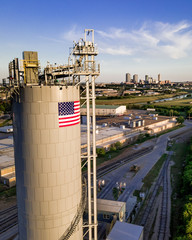 Silo near Fort Worth Stockyards