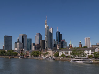 Fototapeta na wymiar Skyline von Frankfurt am Main