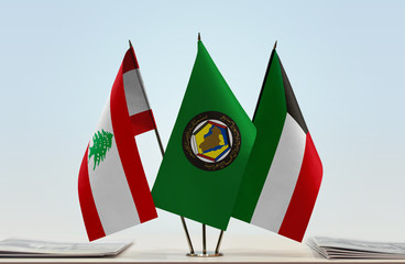Flags of Lebanon GCC and Kuwait