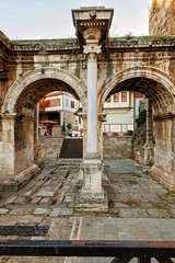 Fototapeta na wymiar The Hadriyan's Gate in Antalya city.