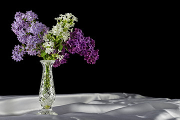 Lilac and vase