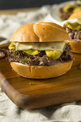 Homemade Mississippi Pot Roast Sandwich