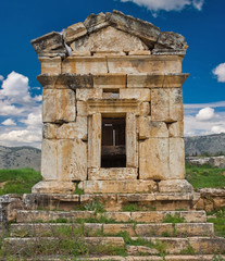 Ruins of ancient city, Hierapolis near Pamukkale, Turkey