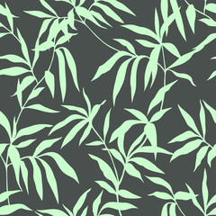 Elegance seamless leaves pattern