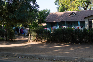 Residential House and Laundry in the Yard, Livingstone, Zambia