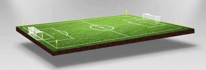 Ball auf dem Fussballplatz © Thaut Images