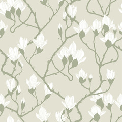 Apple or sakura flowers Seamless texture