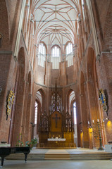 Interior of St. Peter's Church in Riga Latvia
