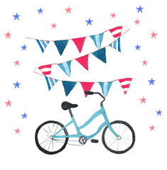 Fototapeta premium Bike illustration.