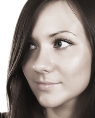 Obraz premium young redhead woman