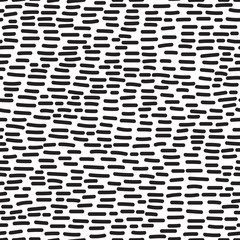 Abstract seamless black and white pattern of hand drawn doodle stroke lines. Scandinavian design style. Vector illustration for textile, backgrounds etc