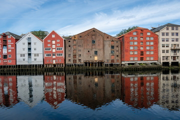 Fototapeta na wymiar Urban landscape in Norway,Trondheim