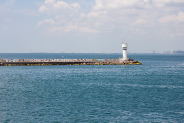 Istambul city view from a ferry