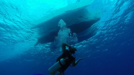 Fototapeta na wymiar Scuba Diving 