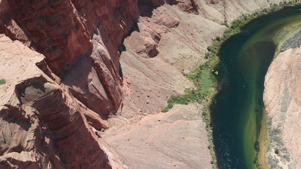 Panoramic aerial view of Horseshoe Bend, Arizona, USA
