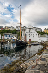 Fototapeta na wymiar Urban landscape in Norway, Ålesund
