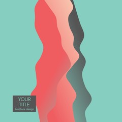 Abstract background with dynamic gradients. Flyer Template. Motion vector illustration.