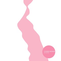 Abstract wavy background with dynamic gradients. Futuristic style. Design Template. Vector illustration.