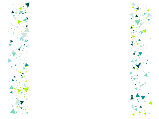 Blast Glass Shatter Memphis Vector Frame. Triangle Fragmentation Particles Explosion Border Design. Breakage Fast Moving Fragments Exploding Glass Frame. Shattered Fragments Burst Explosive Background