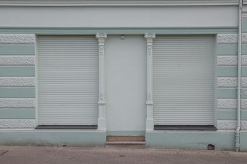 Abandoned bright store facade in germany