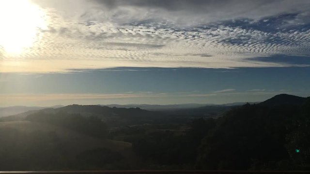 Sunset time lapse in Sonoma