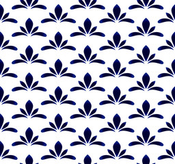 blue orchid flower pattern