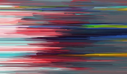 Glitch background, vector illustration. Pink, red, black, green colors.